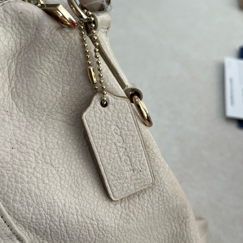 Coach Ivory Leather Bag